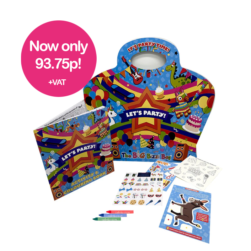 Load image into Gallery viewer, Let's Party! Big Bizzi Party Bags (Case of 60)