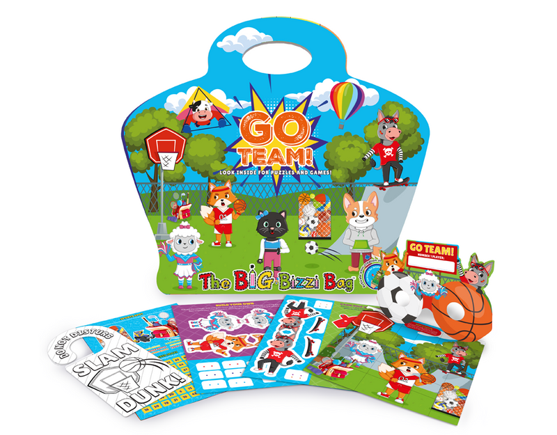 Load image into Gallery viewer, Big Bizzi party bags, Party bags, Party bags for kids Children's party bags
Disco Party bags, Go team party bags, Sports party bags. Activity booklet, Door hanger, Pop out characters and accessories, family game, jigsaw puzzle, glasses.
Craftis Crayons, Three crayons, three triangular crayons.
Pre filled party bags.