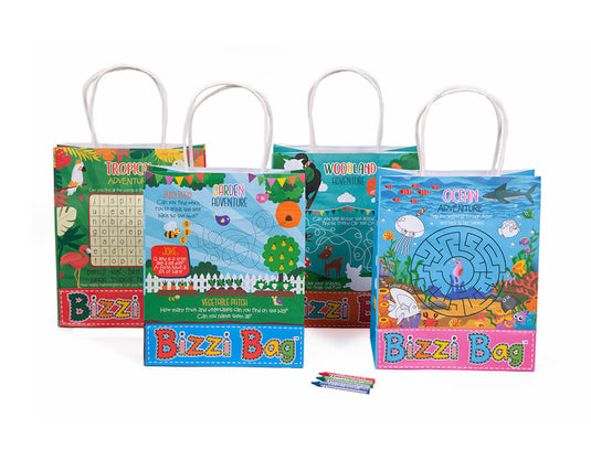 Bizzi Kids Takeaway Bags Tropical/Garden/Ocean/Woodland