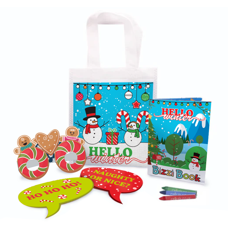 Load image into Gallery viewer, Hello Winter Bizzi Kids Activity Bags (Case of 200)
