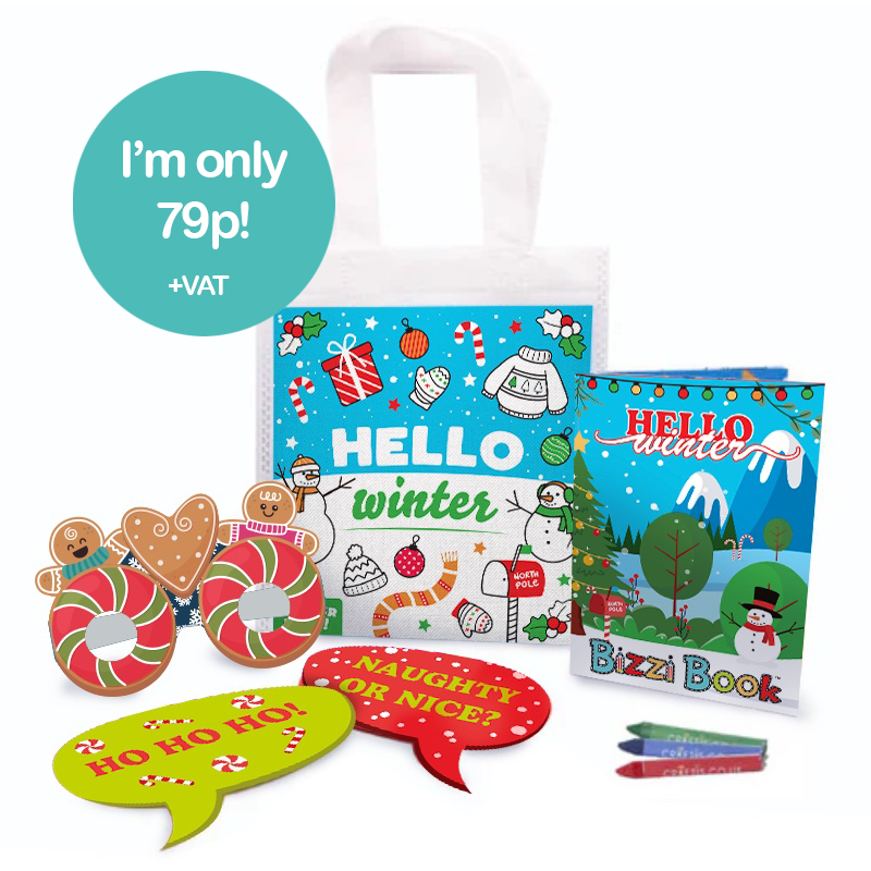 Load image into Gallery viewer, Hello Winter Bizzi Kids Activity Bags (Case of 200)