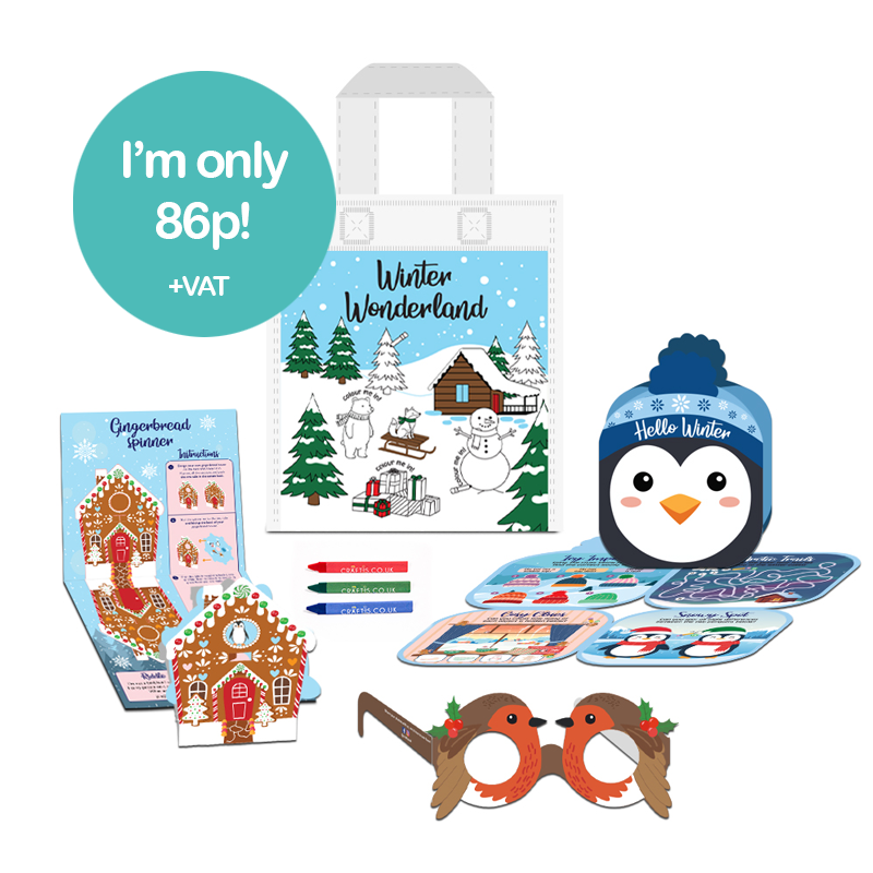 Load image into Gallery viewer, Hello Winter Bizzi Kids Activity Bags (Case of 200) PRE-ORDER NOW