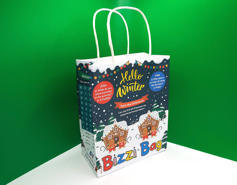 Load image into Gallery viewer, Hello Winter Bizzi Kids Takeaway Bags
