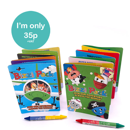 Bizzi Kids Activity Pack (Concertina, Case of 200)