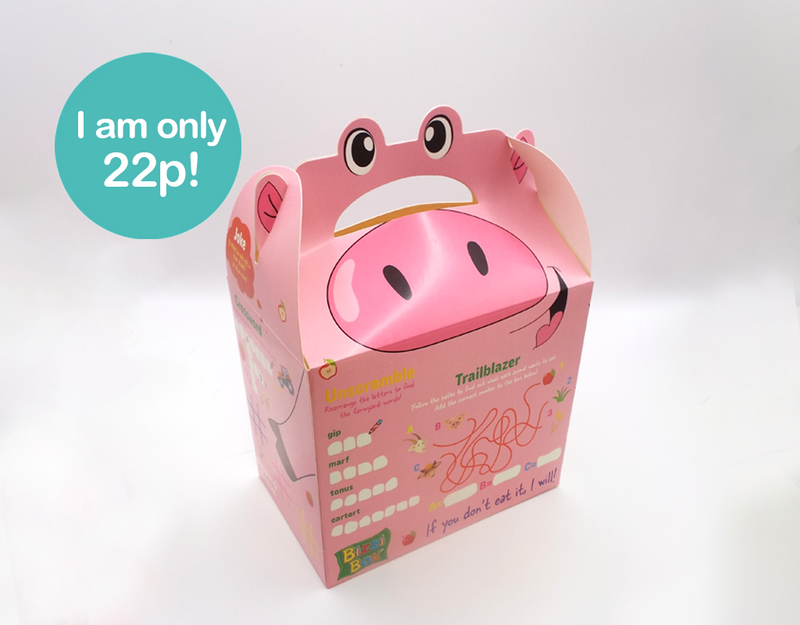 Load image into Gallery viewer, NEW Farmyard Bizzi Kids Takeaway Boxes Cow/Pig
