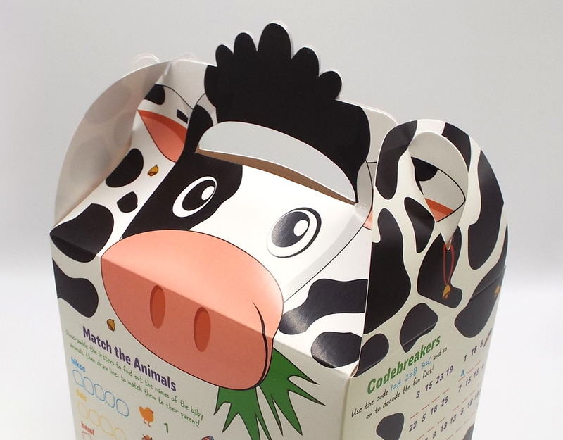 Load image into Gallery viewer, NEW Farmyard Bizzi Kids Takeaway Boxes Cow/Pig
