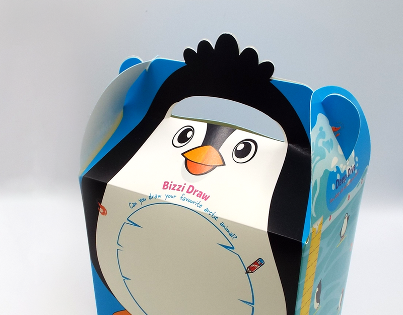 Load image into Gallery viewer, NEW Ocean Bizzi Kids Takeaway Boxes Shark/Penguin
