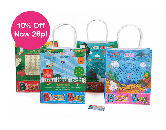 Bizzi Kids Takeaway Bags Tropical/Garden/Ocean/Woodland