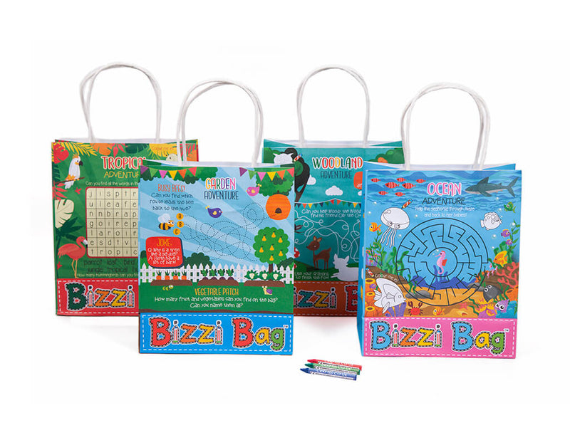Load image into Gallery viewer, Bizzi Kids Takeaway Bags Tropical/Garden/Ocean/Woodland
