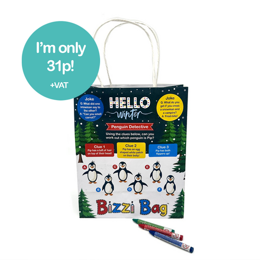 Hello Winter Bizzi Kids Takeaway Bags (Case of 200)