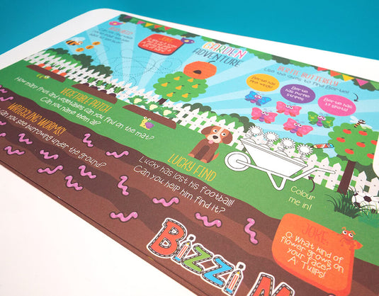 Craftis Childrens Activity Sheets Menu Mats Colouring In Games Puzzles Activities Woodland Ocean Garden Tropical Crayons 6